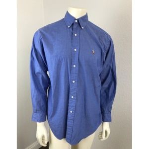 Ralph Lauren Blue Button Down Yarmouth 15 1/2Shirt